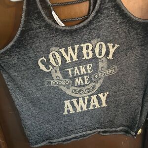 Plus size Gray Graphic Tank Top